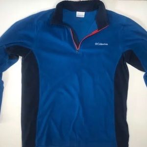 Columbia lightweight blue fleece jacket sweater